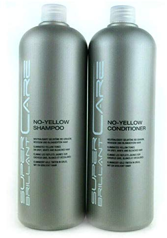 SBC No-Yellow Shampoo 1000ml und Conditioner 1000ml Super Brillant Care