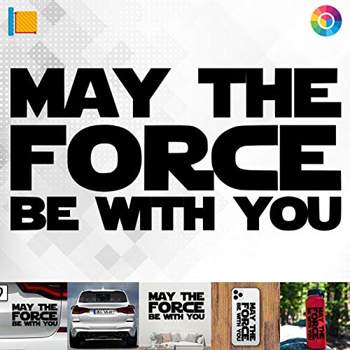 Decus Shop May The Force be with You 3250 // Sticker Aufkleber vers. Größe Farbe