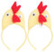 Amosfun 2 gelbe Küken Haarbänder 3D Maskerade Huhn Haar Hoop Party Haar Dekor Ostern Performance Kopfschmuck