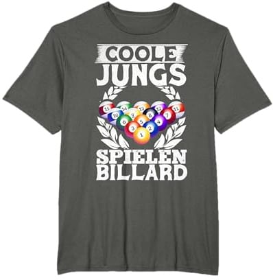 Coole Jungs Spielen Billard Queue Cue Snooker Pool Billiard T-Shirt