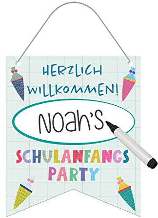 Folat 66086 Minibanner Schulanfang - 25x30cm