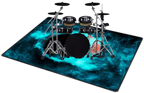 QQDD Drum-Teppich Schlagzeug Teppich Schallschutz Teppich rutschfeste Teppiche Trommel Schalldicht Drum Matte Schallschutzmatte (80CM - 180CM)