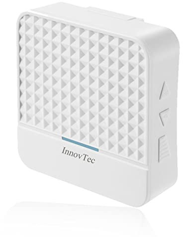 InnovTec Sonnette sans Fil Solaire,52 Mélodies au 4 Niveaux Volumes IP65 Sonnette sans Fil Exterieur Etanche à 400 Mètres de Portée à Domicile Sonnette Numérique Téléavertisseur pour Personnes âgées