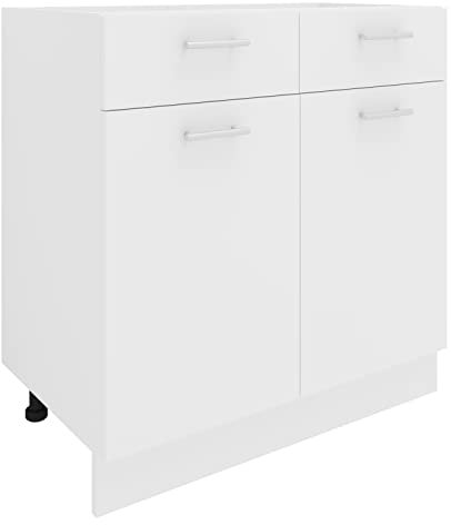 VCM Küchenschrank | Maße ca. H. 82 x B. 80 x. T. 46 cm | Unterschrank mit Schublade | Küchenmöbel – Esilo