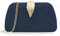 Milisente Clutch Bags For Women Suede Party Evening Bag Bridal Clutches (Navy Blue)