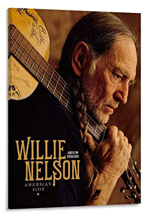 Enartly Leinwand Druck Poster Willie Nelson Tribute to Country Music Poster Canvas Wall Art Pictures for Bedroom Wall Art Gifts Decor 30x50cm Senza Cornice