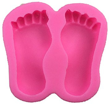 AMLOH Formen Silikon Fondant 2 Stücke Fuß Form Silikon Fondant Kuchenform Diy Backform