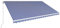 Yolola Gelenkarmmarkise Einziehbar Versenkbaren Markise Markise Aluminium Balkonmarkise Sonnenschutz Sonnenmarkise Terrassenmarkise Outdoor-Markise Markise Für Balkon 500 x 300 cm Blau und weiß