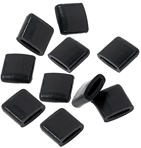 BAAQII 10 pezzi per friggitrice ad aria grill, coperte in gomma per paraurti, resistenti al calore, adatte alla maggior parte dei tipi di padelle per friggitrici ad aria