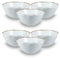 ARCA, Servizio di Ciotole, Set di 6 Ciotole, Realizzate in Melamina, Set per la Tavola, Colore Bianco, Collezione Tierra, 12x6 cm