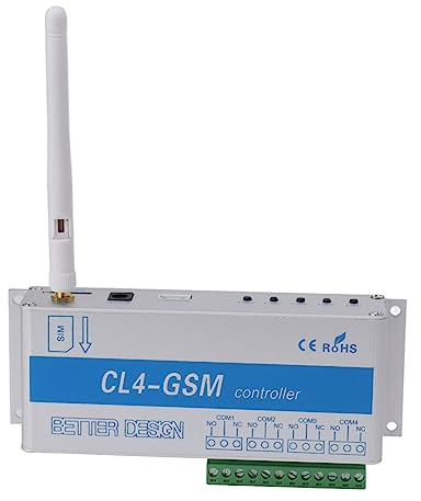 Fockety GSM Toröffner, Normalerweise EIN und Normalerweise Aus SMS Türzugangskontroller, Standard SMA Schnittstelle, GSM Fernsteuerungsrelais Schalter für Garage Fabrik Lagerhaus