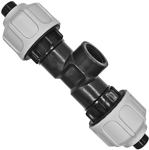 Spiralschlauch Fitting für Saugschlauch Poolschlauch T-Stück mit IG Kupplung Innen Ø 20mm 3/4 x IG 1/2