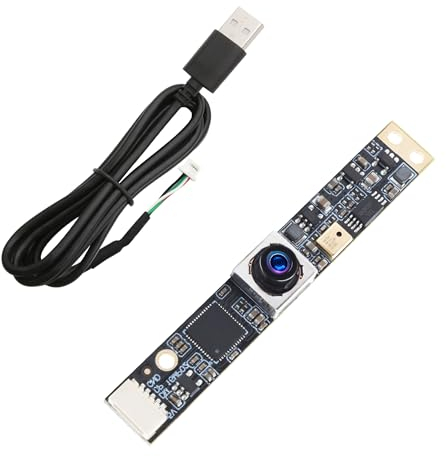 ELP 16MP USB Kameramodul Autofokus-USB-Kamera mit Mikrofon, Weitwinkelobjektiv mit 100 Grad ohne Verzerrung Webcam, USB2.0 Mini-Embedded-Modul-Kamera für Eye-Tracking und Gesichtserkennung