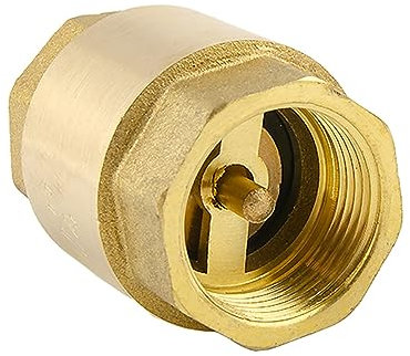 Clapet Anti-retour En Laiton, Clapet Anti-retour Simple, 1/2 3/4 1 2 For Pompe De Jardin, Clapet Anti-retour Vertical, Adapté Aux Réparations De Jardin, Pompe, Machine À Laver (Size : 1)