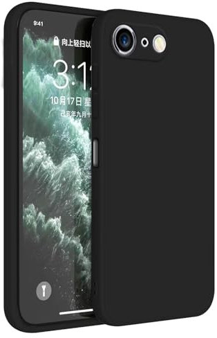 HAFFAN Custodia in Silicone TPU Compatibile con iPhone 6 Plus/iPhone 6s Plus (5.5), Cover Case Protettiva per Cellulare - Nero