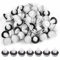 EIHI 50 Piezas Grapas Coche Paneles De Puerta,Remaches Plastico Coche, Coches Clips Remache De Plastico,Clips De Sujeción para Automóviles con Anillo De Sellado,Chinchetas Techo Coche（Blanco）
