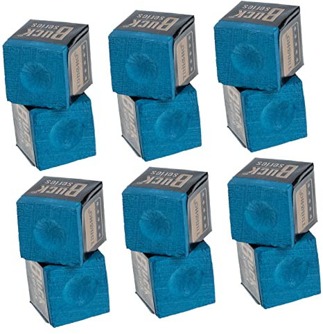KOMBIUDA Craies pour Table de Billard craies pour Queue de Billard craies pour de Snooker d'essuyage pour Pointe de Lot de 12 pièces