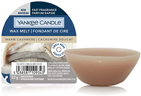 Yankee Candle Wax Melts | Warm Cashmere | Up to 8 Hours of Fragrance | 1 Count (Pack of 2)