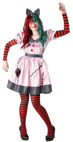 Boland - Kostüm Horror Puppe für Erwachsene, Faschingskostüm, Kostümset für Halloween, Karneval und Mottoparty