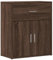 vidaXL Sideboard, Kommode mit Stauraum, Beistellschrank für Wohnzimmer Küche Flur, Anrichte Schrank Highboard, Modern, Braun Eiche-Optik Holzwerkstoff