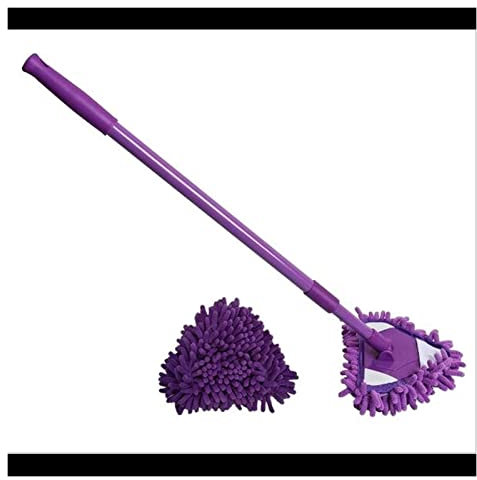 Mopa triangular extensible ajustable para limpieza en húmedo y seco, mopa giratoria de 180 grados para suelos, paredes y techos, perfecta para celebrar la felicidad del día de la conmemoración