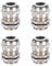 4 Pack Cable Glands, M10*1.5 Metal Waterproof Cable Glands Connector, Adjustable 3-6.5mm Cable Gland Joint for Junction Box Electrical Cabinet