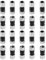 TIANXUAN 20Pcs Rg6 Compression Connectors Rg6 F Type Connector Coax Coaxial Compression Fitting Outdoor Coax Converter Extrusion Waterproof for Satellite Cable TV Internet Antenna Systems (Black)
