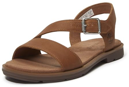 Timberland 0A2R2T Damen-Sandalen aus genarbtem Leder mit Schnalle, Modell Calista Bay 38