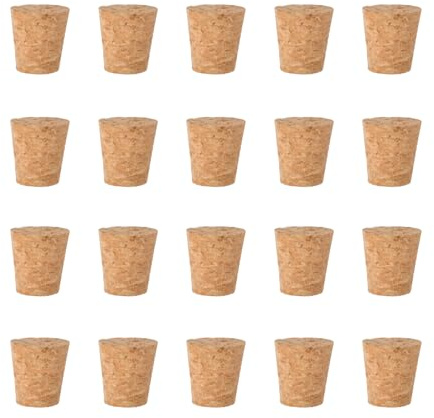 20 Stück Flaschenkorken,Korkstopfen Weinkorken Zum Basteln Weinkorken Bastelkorken Konische, Konische Korkstop für Weinflaschen und Bierflaschen (29.5 * 25 * 20mm)