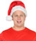 Foxxeo plüschige Weihnachtsmann Mütze in rot für Weihnachtsmann Nikolaus Santa Claus