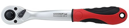 GEDORE red 2K-Umschaltknarre 3/8' gekröpft Länge 210 mm