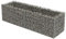 vidaXL Gabione Hochbeet für den Außenbereich, Garten, Garten, Park, Steinkäfig, Korb, Landschaft, Garten, Pflanzgefäß, Blumenkasten, verzinkter Stahl, 180 cm
