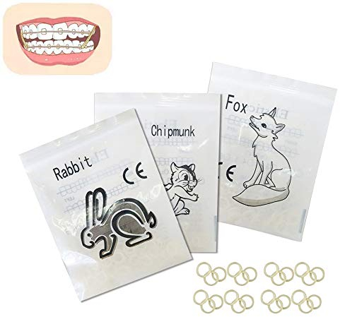 2 Packs of Dental Elastic Bands 3/16 - 3.5 oz Orthodontic Bracelets (200 Elastics)