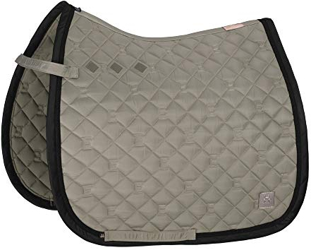 Eskadron Heritage Schabracke Glossy Brand, Black, deepberry, ivorygrey Form Pony-Dressur, Farbe ivorygrey