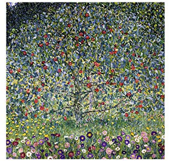 Spiffing Prints Gustav Klimt Apfelbaum 1912 Giclée, klein, seidenmatt, gerahmt