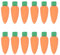 Toddmomy 30Pcs Karotte Radiergummi Gummi Bleistift Radiergummis Neuheit Radiergummis Schreibwaren Büro Schule Liefert für Ostern Party Favor Belohnungen Spiele Preise