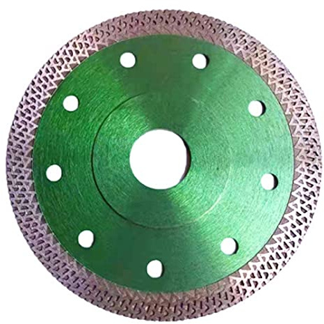 Diamond Saw Blade Cutting Disc Wheel,Turbo Segmented Cutting Blade for Cutting Tile Porcelain Granite Marbles with Tile Saw and Angle Grinder,Green,115mm