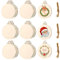 Holz-Weihnachtsdekorationen, 30 Stück Weihnachtsbaum-Hängeornamente, runde Holzscheiben, Weihnachtsbaum-Hängedekorationen, hängende Kugel-Anhänger-Handwerk, Weihnachtsdekoration, Party-Geschenke
