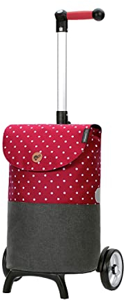 ANDERSEN Einkaufstrolley - Shopper Fun Duko rot 36 L Shopping,wasserabweisend, Aluminium, Griff ergonomisch, leicht