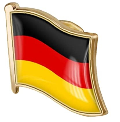 Onsinic Deutsche Flagge Revers Pin, Abzeichen Brosche Deutschland Flagge Pins Souvenir National Neuheit Zubehör