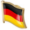 Onsinic Deutsche Flagge Revers Pin, Abzeichen Brosche Deutschland Flagge Pins Souvenir National Neuheit Zubehör