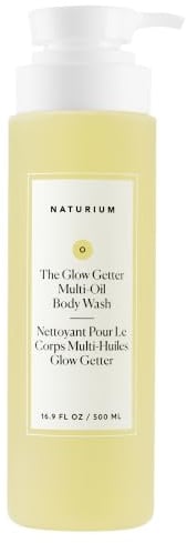 Naturium The Glow Getter Multi-Oil Hydrating Body Wash, Gentle Cleanser, 16.9 oz