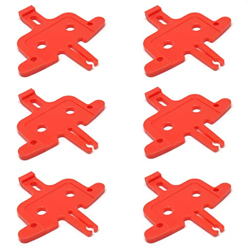 ALEOED 6 Pieces Bicycle Brake Pad Spacer Hydraulic Disc Brake Spreader Instert Tool Parts for Shimano Mountain Road Bike MTB