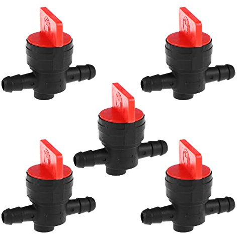 VOANZO 5 x Kraftstoff-Absperrventil, 1/4 Inline-Ein-/Aus-Kraftstoffschalter für Motorrad-Kraftstoffventil