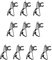 zalati Lot de 10 mini pinces à cravate portables de type C pour micro cravate – 6 mm