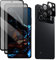 MiRowy 2+2 Piezas Protector Pantalla de Privacidad+Protector de Lente de Cámara para Xiaomi Poco X5 Pro 5G, 3D 9H Cristal Vidrio Templado Antiespia, Protector Pantalla para Xiaomi Poco X5 Pro 5G