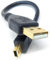 25cm Mini USB to USB 24AWG 2.0 Hi-Speed 2.0 A-Male to Mini-B 5pin Cable Power & Data Lead (0.8ft Black Gold Connectors)