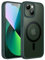 JETech Magnetic Case for iPhone 13 6.1-Inch Compatible with MagSafe, Translucent Matte Back Slim Shockproof Phone Cover (Dark Green)