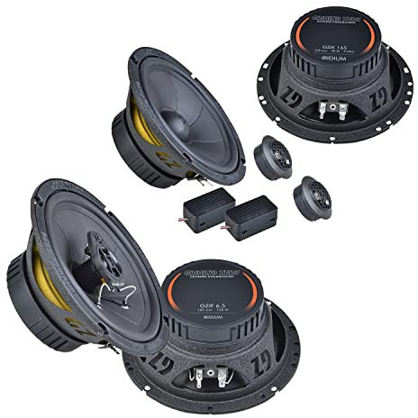 Mediadox Front/Heck 16,5cm/165mm Auto Lautsprecher/Boxen/Speaker Komplett-Set von Ground Zero kompatibel für VW (VI)