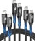 Silkland Cable USB C a USB C 2M+2M+1M, 60W 20V 3A Cable USB C Carga Rapida, PD3.0 QC3.0 Cable USB Tipo C para iPhone 15 Pro Max, Samsung S23 S24 Ultra, iPad Pro